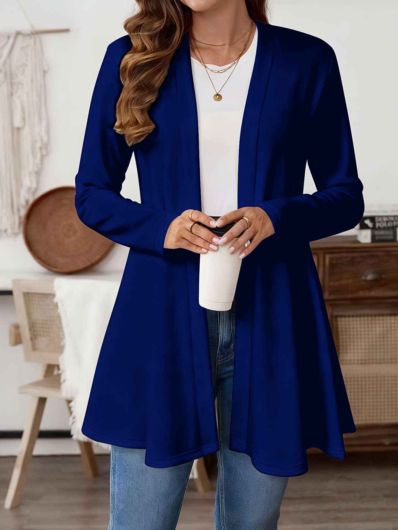 Winter Clothing Deals - Plus Size Women Open Front Cardigan,