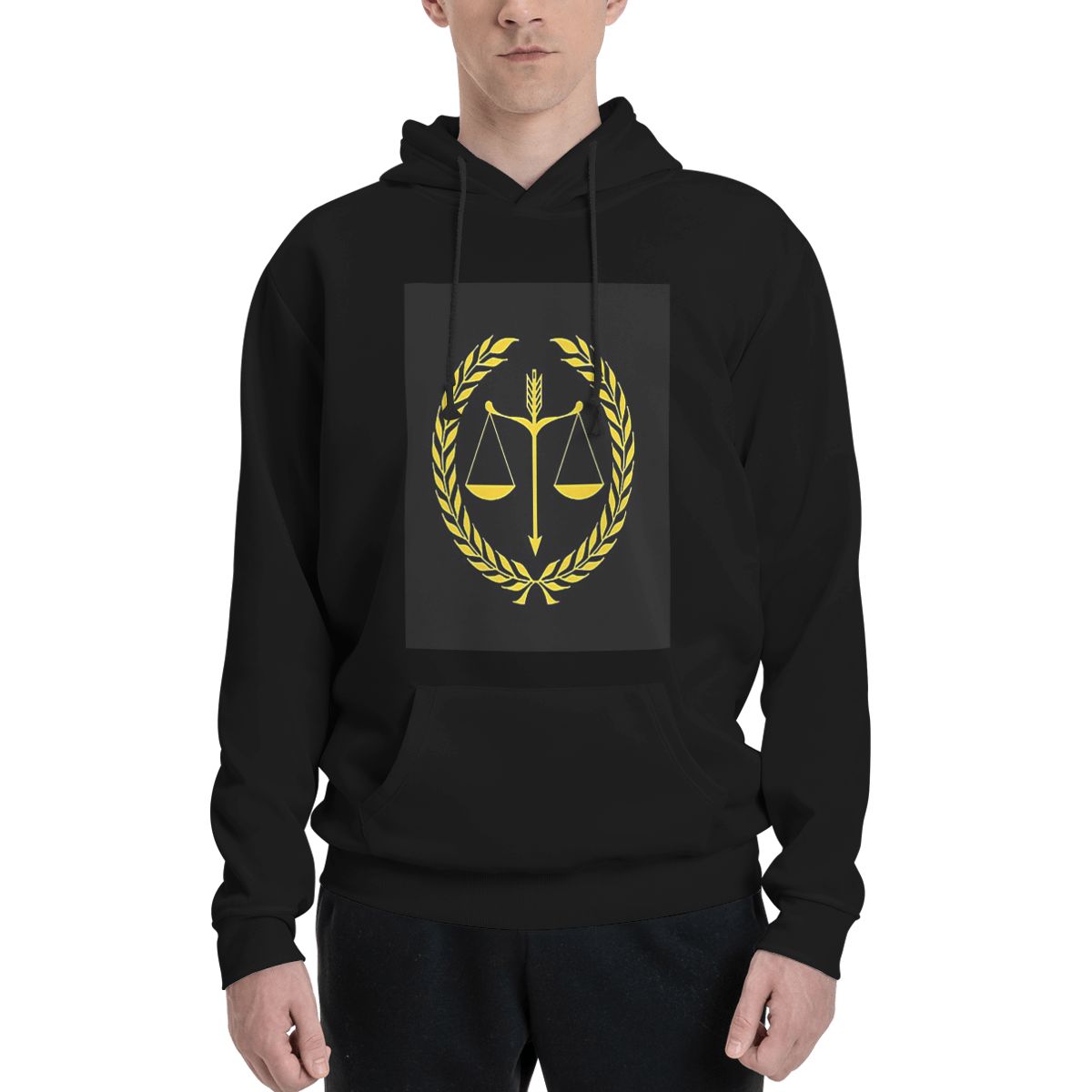 Winter Clothing Logos - Gold Scales Of Justice Law Logo