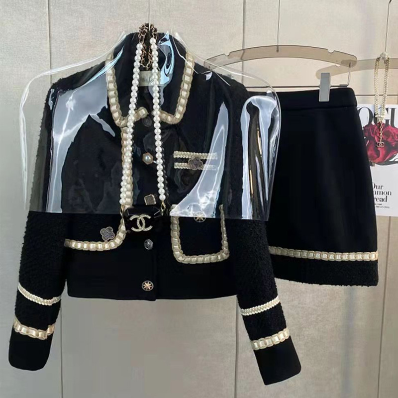Winter Clothing Vintage - Women Tweed Jacquard Fragrant Suit Jacket