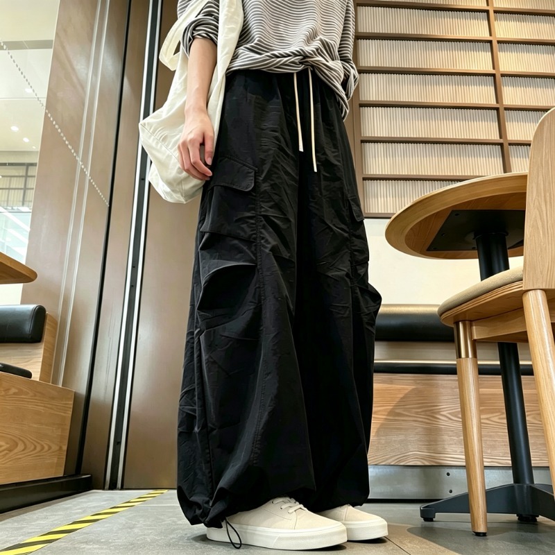Winter Clothing Vintage - Pants Casual Vintage Solid Color Wide