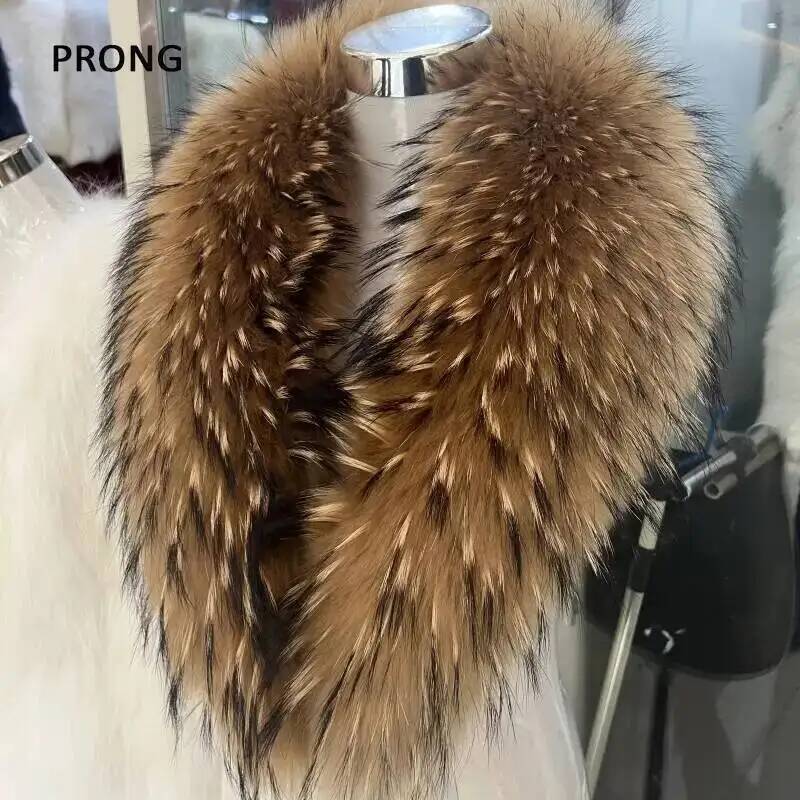 Natural Raccoon Fur Collar Rea - Winter Clothing Deals 评论和价格