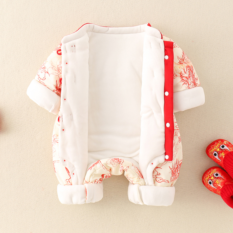 0-2 Years NewBorn Baby Thicken - Winter Clothing Drawing 评论和价格