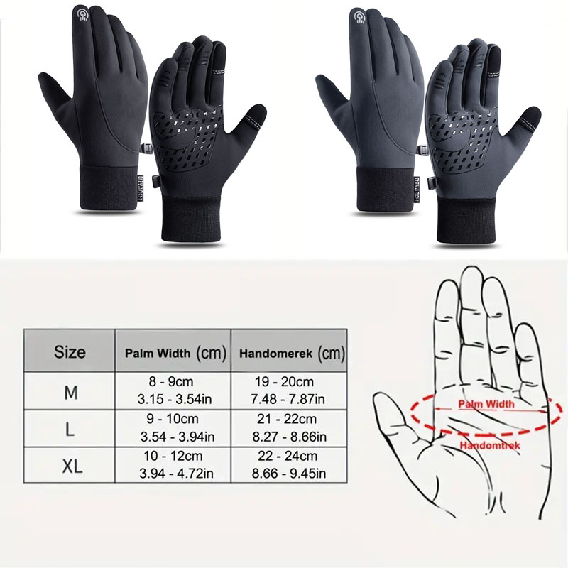 GTUBIKE Autumn Winter Men Wome - Waterproof Mitten Ski 评论和价格