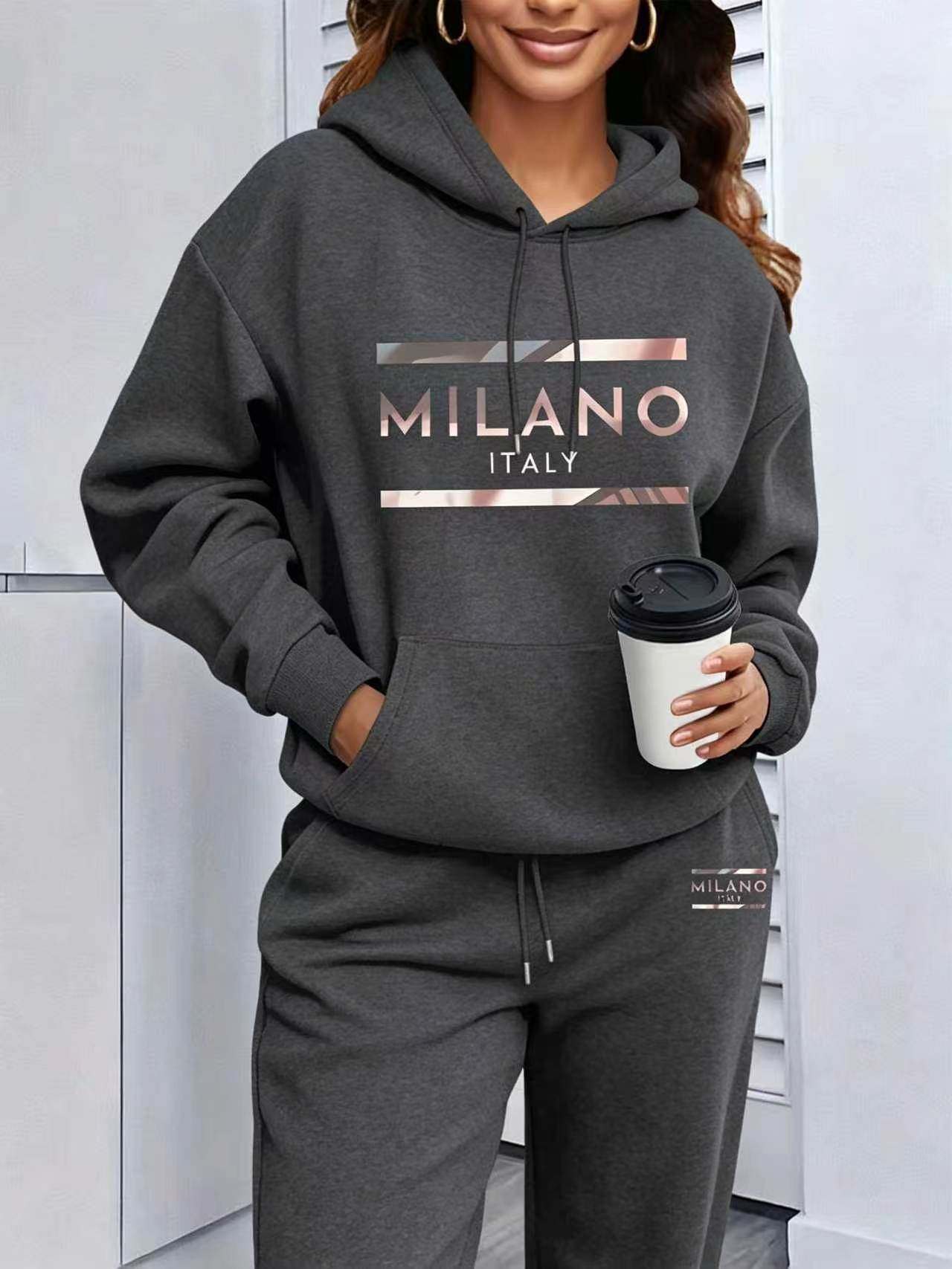 2026 Womens Print Hooded Sweat - Winter Clothing For 评论和价格