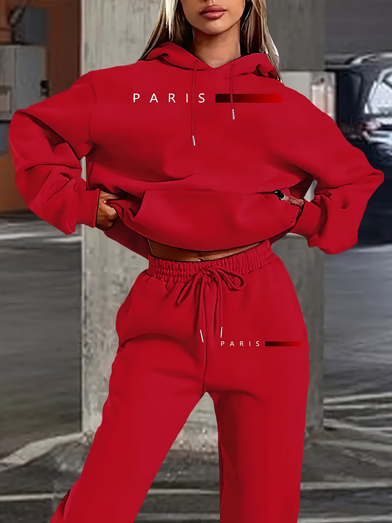 New Women's Sets Hoodie and Pa - Winter Clothing For 评论和价格