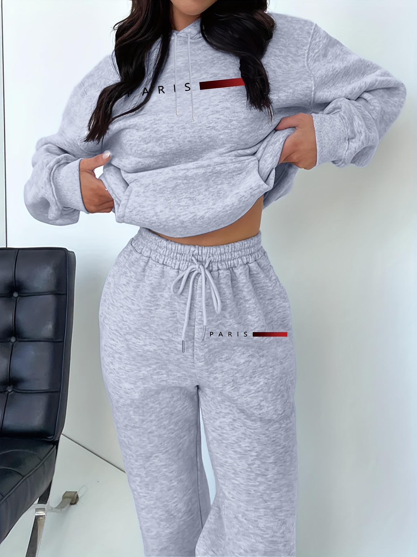 New Women's Sets Hoodie and Pa - Winter Clothing For 评论和价格