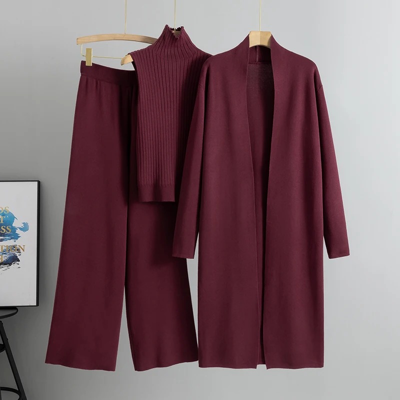 Spring Autumn 3 Piece Women Ca - Winter Clothing Vintage 评论和价格