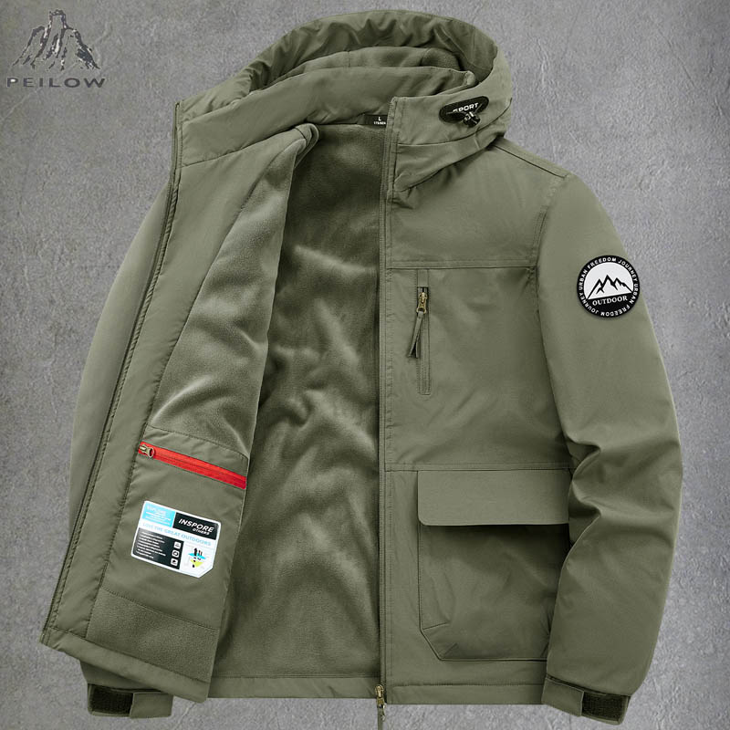 Thick Warm Multi Pocket Winter - Quality Winter Clothing Bomber Jacket 评论和价格
