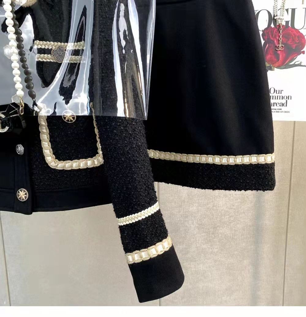 Women Tweed Jacquard Fragrant  - Winter Clothing Vintage 评论和价格
