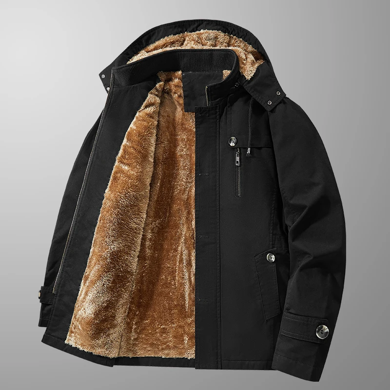 Quality Male Multi-pocket Hood - Quality Winter Clothing Bomber Jacket 评论和价格