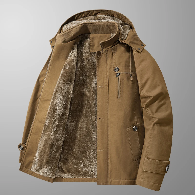 Quality Male Multi-pocket Hood - Quality Winter Clothing Bomber Jacket 评论和价格