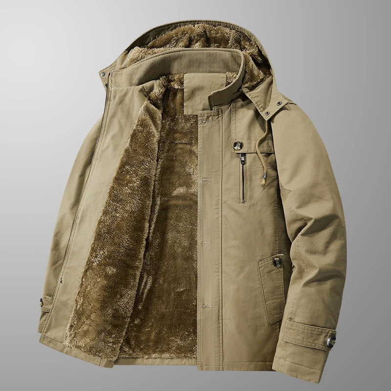 Quality Male Multi-pocket Hood - Quality Winter Clothing Bomber Jacket 评论和价格