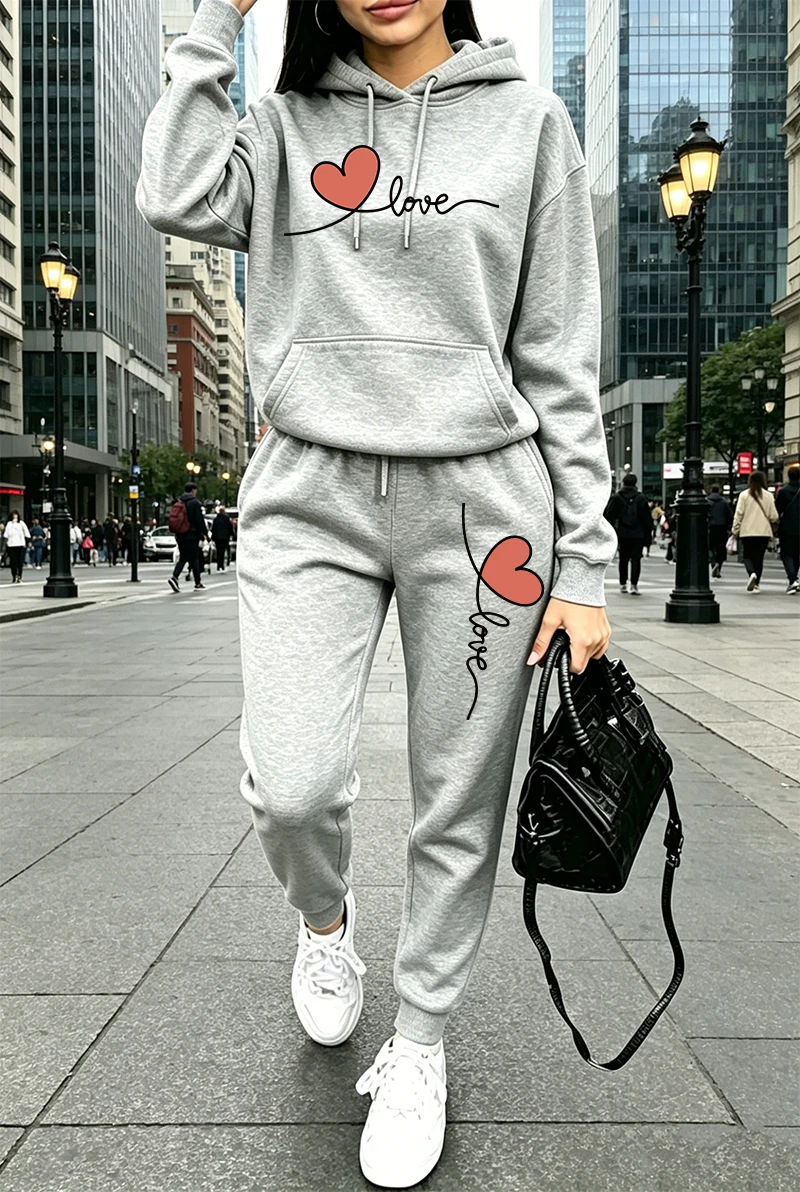Womens Tracksuit Print Casual  - Winter Clothing For 评论和价格