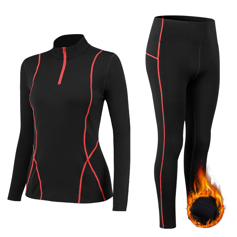 Winter Thermal Fleece Yoga Sui - Winter Yoga Clothing 评论和价格