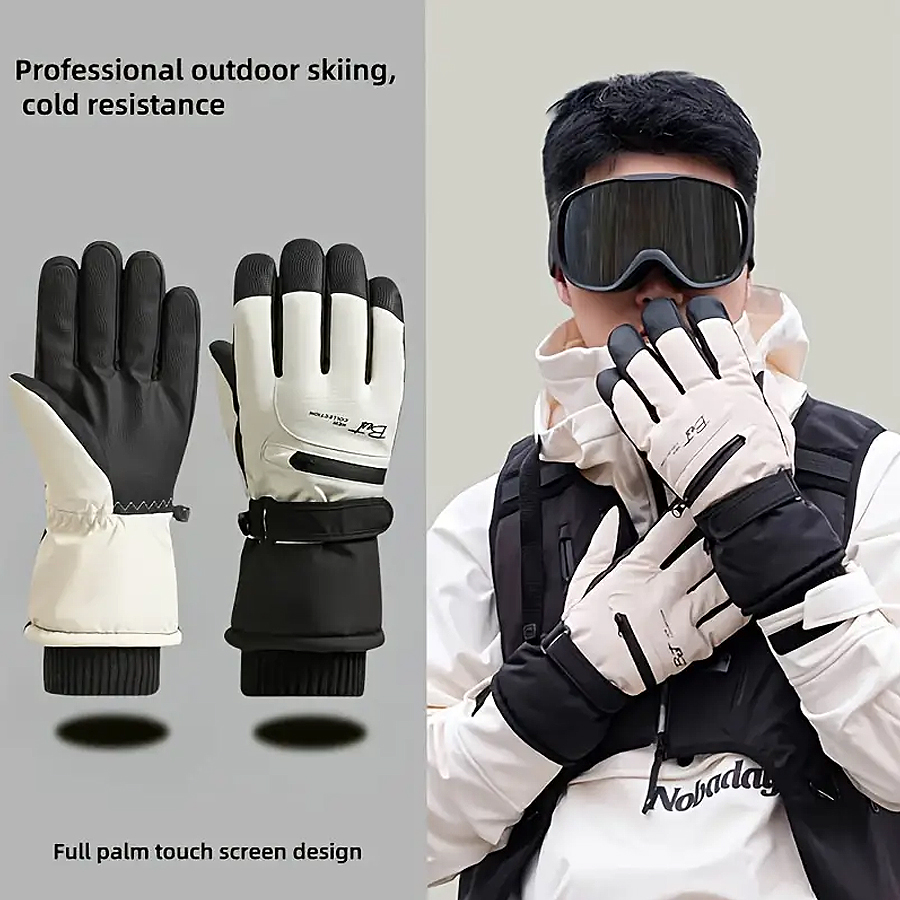 Winter Warm Ski Gloves for Sno - Waterproof Mitten Ski 评论和价格