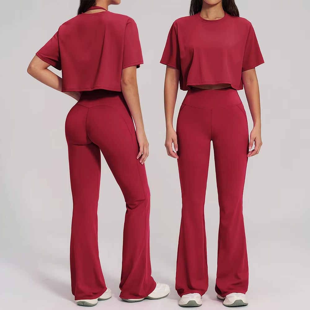 2PCS Yoga Set Sports Outfit Gy - Winter Yoga Clothing 评论和价格