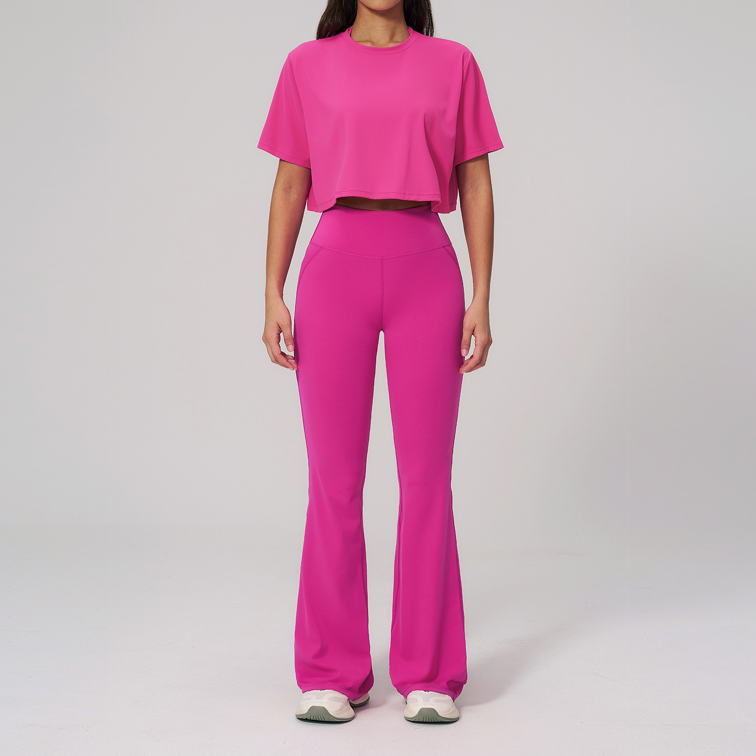 2PCS Yoga Set Sports Outfit Gy - Winter Yoga Clothing 评论和价格