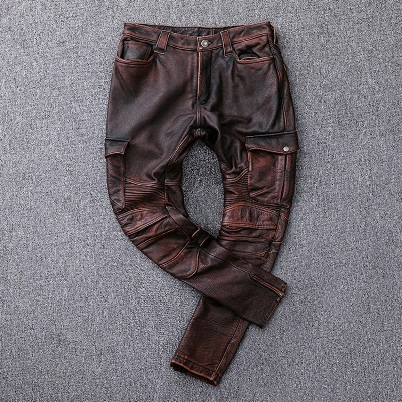 Black Winter Leather Trousers  - Winter Clothing Vintage 评论和价格