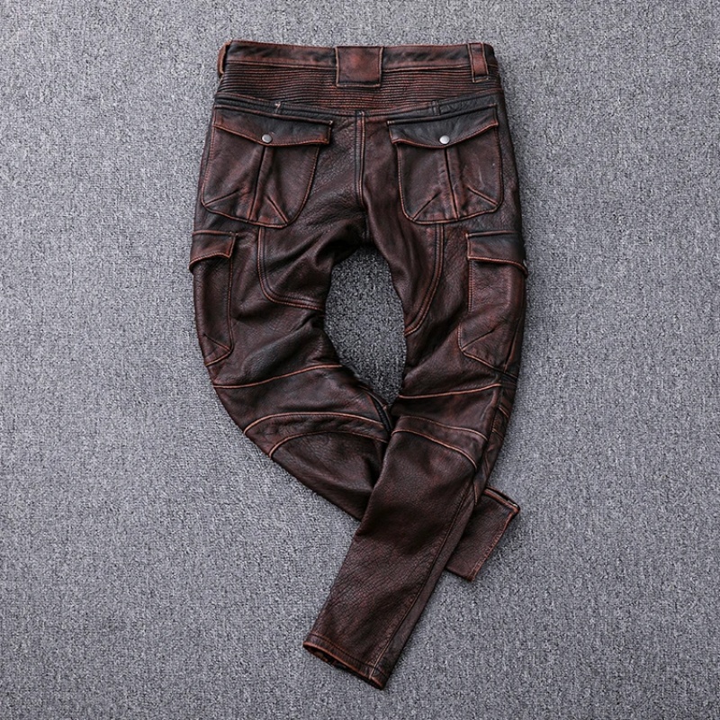 Black Winter Leather Trousers  - Winter Clothing Vintage 评论和价格