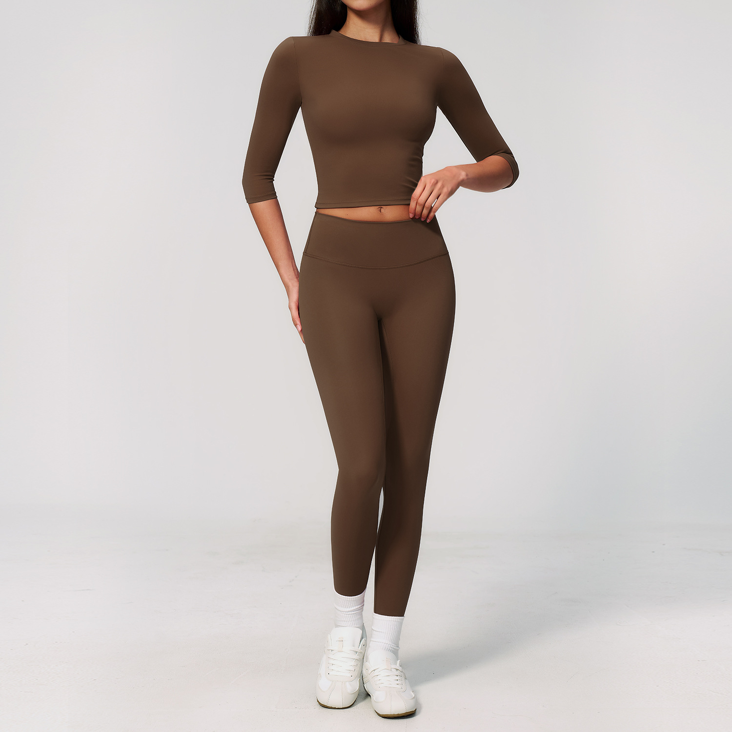 Yoga Suit 2PCS Sports Set Quic - Winter Yoga Clothing 评论和价格
