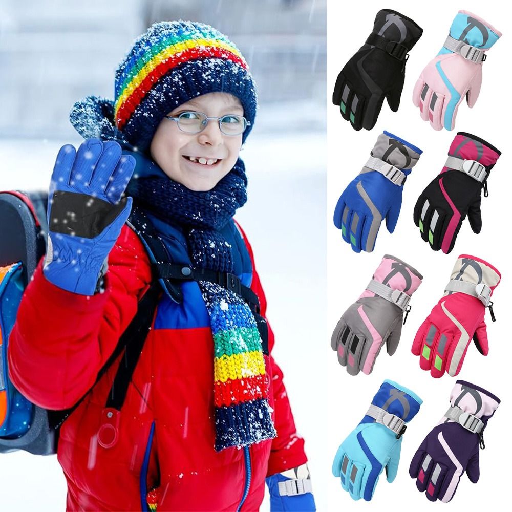 Cute Windproof Children Ski Gl - Waterproof Mitten Ski 评论和价格