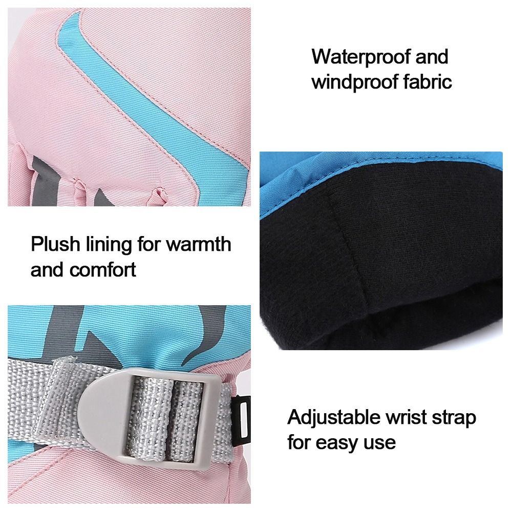 Cute Windproof Children Ski Gl - Waterproof Mitten Ski 评论和价格