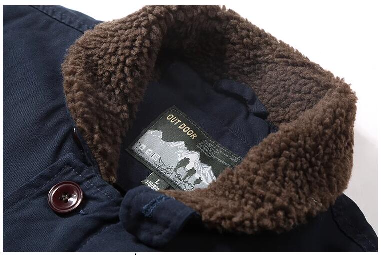 New Fashion Men Fleece Warm Wi - Quality Winter Clothing Bomber Jacket 评论和价格