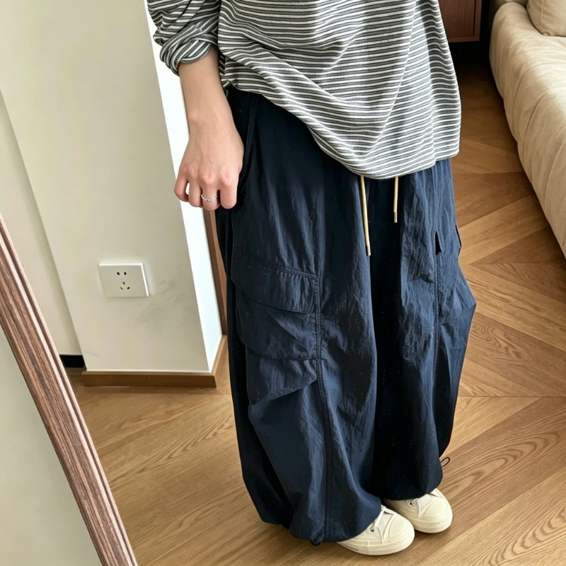 Pants Casual Vintage Solid Col - Winter Clothing Vintage 评论和价格